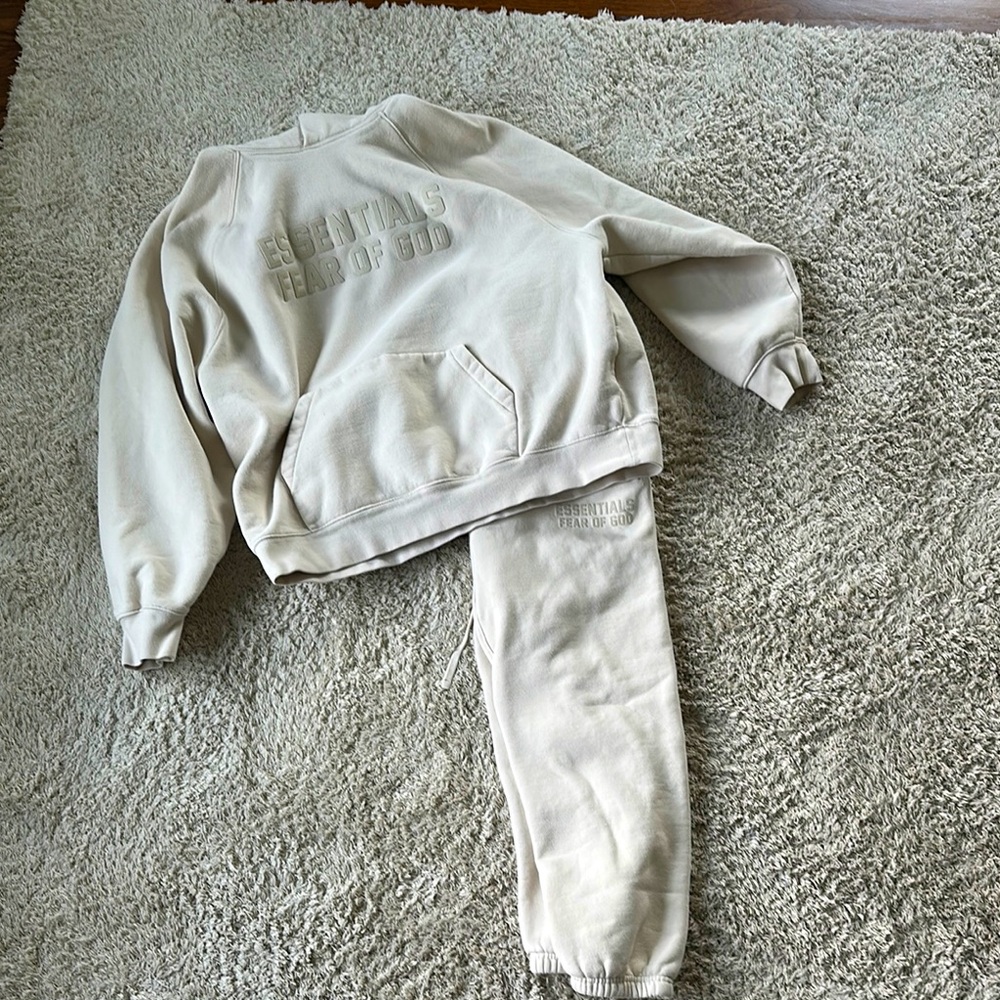Essentials Cream Loungewear Set